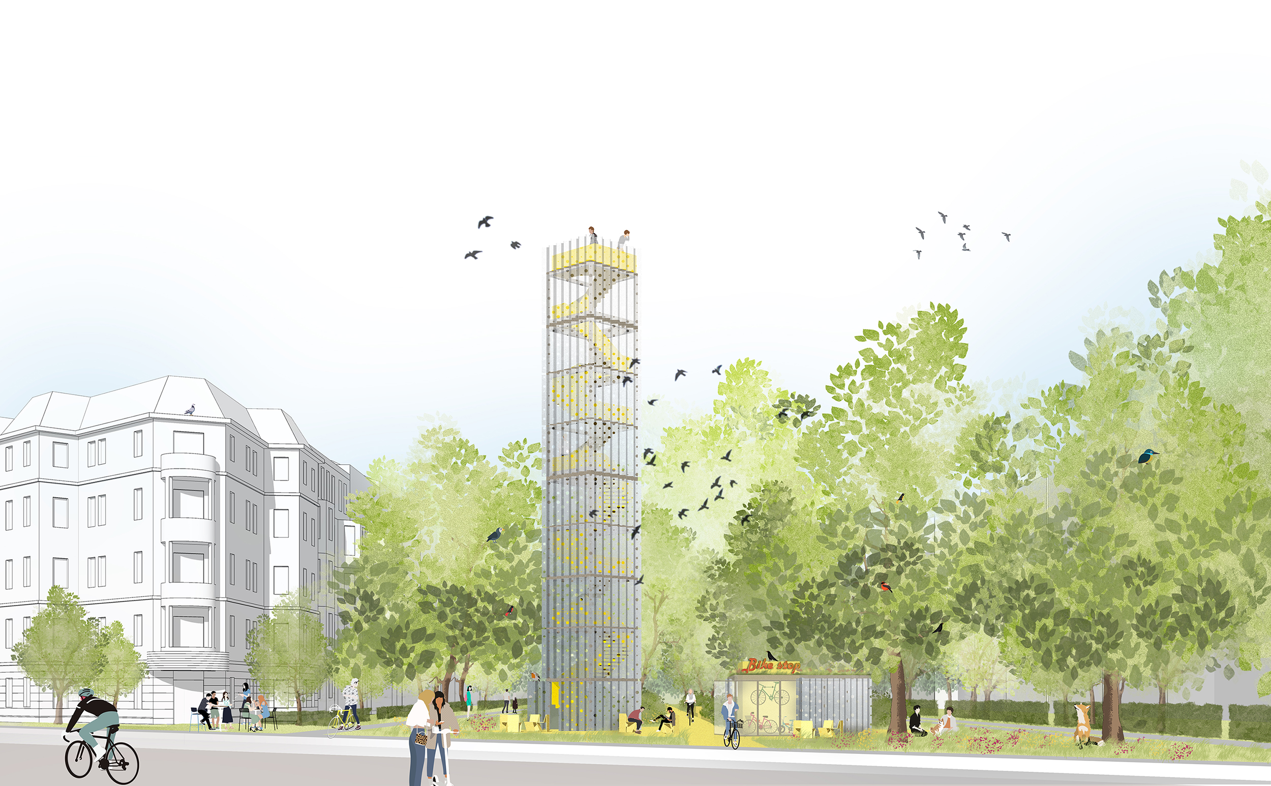 De Hornstraße: kruispunt van nieuwe wegen